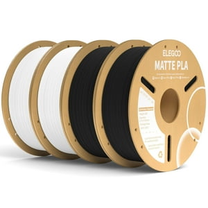 Filamento Para Impresora 3D Elegoo Matte Pla En Blanco Y Negro, 4 Kg