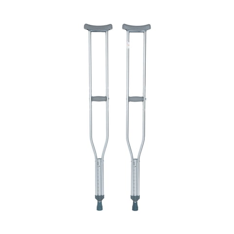 First Care - Muleta Ortopédica Axilar (Par) - Gris