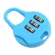 thumbnail image 3 of Candado De Combinación De 3 Dígitos Cerradura De Cajón Doméstico Cerradura De Contraseña Cerradura De Equipaje Azul, 3 of 3