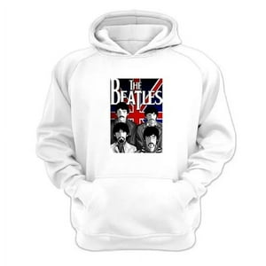 Genérico - Polerón Canguro The Beatles Blanco Talla M Unisex