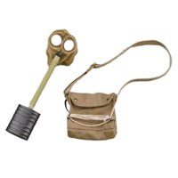 Magideal - Máscara Y Bolso Masculino A Escala 1/6, Modelo De Bolso Cruzado Para Disfraz De Figura De Muñeco Masculino De 12 Pulgadas