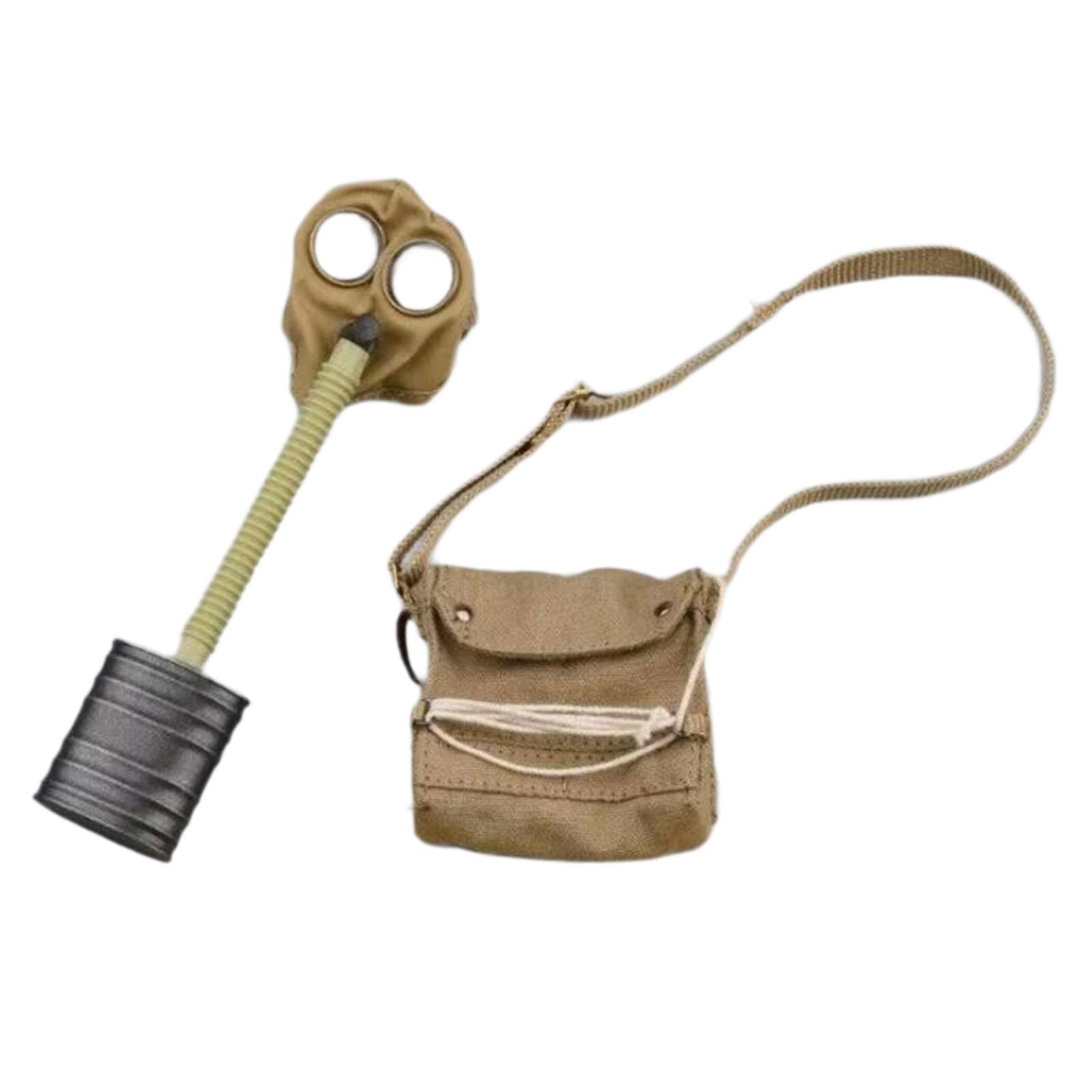 Magideal - Máscara Y Bolso Masculino A Escala 1/6, Modelo De Bolso Cruzado Para Disfraz De Figura De Muñeco Masculino De 12 Pulgadas