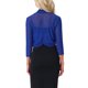 thumbnail image 3 of INSPIRE CHIC Bolero de Mujer Semi Transparente con Mangas 3/4 Cárdigan Corto Azul Real M, 3 of 6