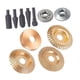 thumbnail image 3 of Juego de 11 discos de tallado de madera para amolar ángulos y escofinas rotativas, herramientas de disco abrasivo para dar forma a la madera., 3 of 5