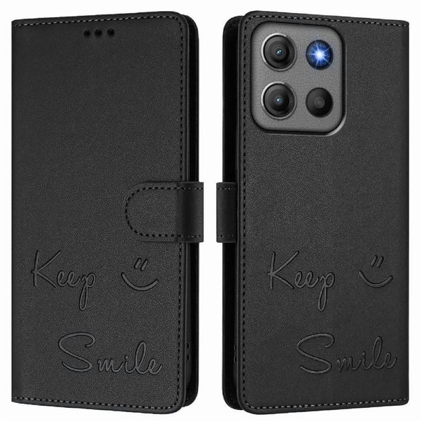 Funda Cartera para Motorola Moto G15 Power con Bloqueo RFID, Cierre Magnético y Ranuras Tarjetas Negro