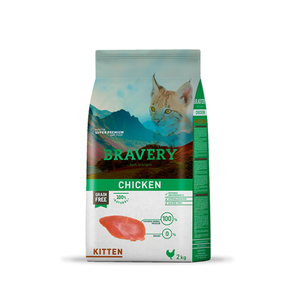 Bravery Chicken Kitten Cat 2 Kg Verde Talla Única