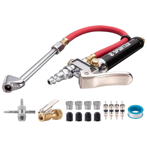 Spurtar 10120 PSI Tire Pressure Gauge with Inflator Heavy Duty