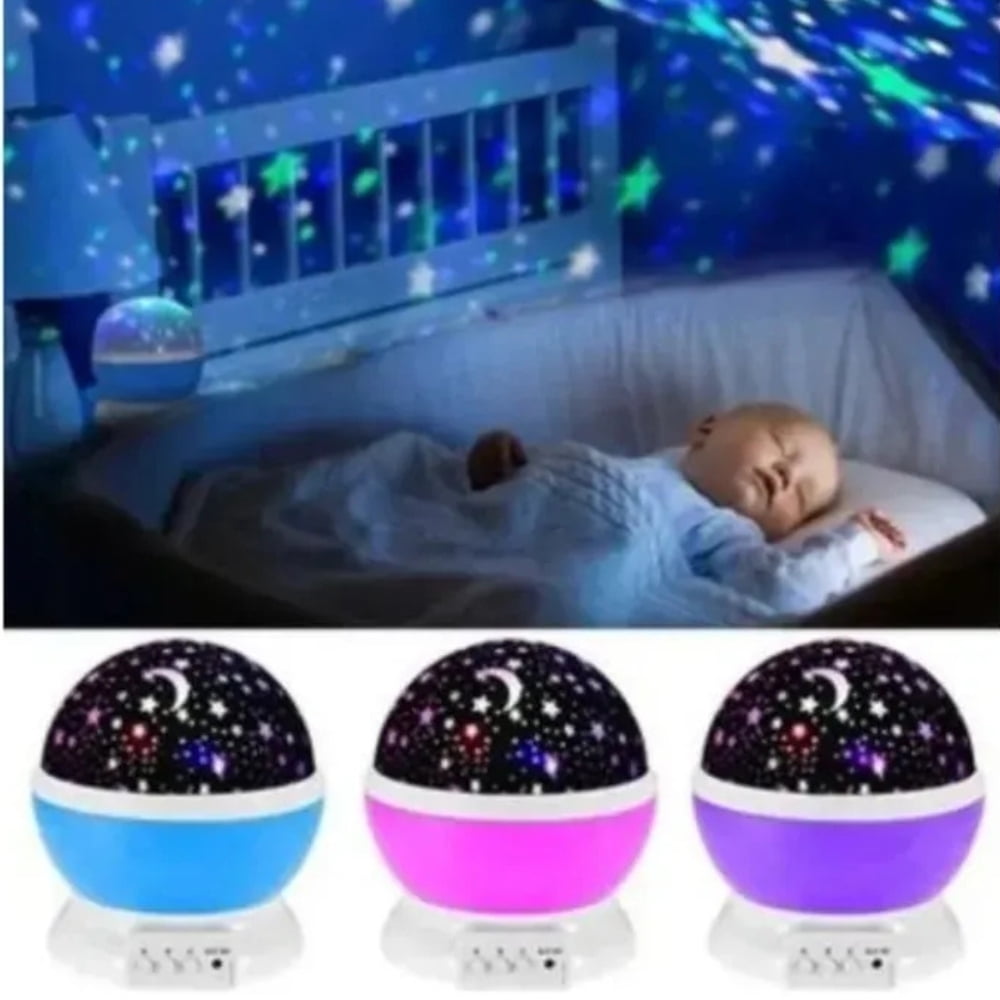 Movi - Lampara Led Espantacucos Proyector Luz Estrellas Mesa Niños