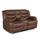 thumbnail image 1 of Sofá Reclinable 2 Cuerpos Con Consola Domingo Café, 1 of 12
