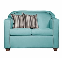 Ruzam Mobel - Sofá 2 Cuerpos Zafiro Turquesa