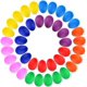 thumbnail image 1 of Maracas musicales de percusión de plástico Egg Shakers Augshy, 40 unidades, 1 of 7
