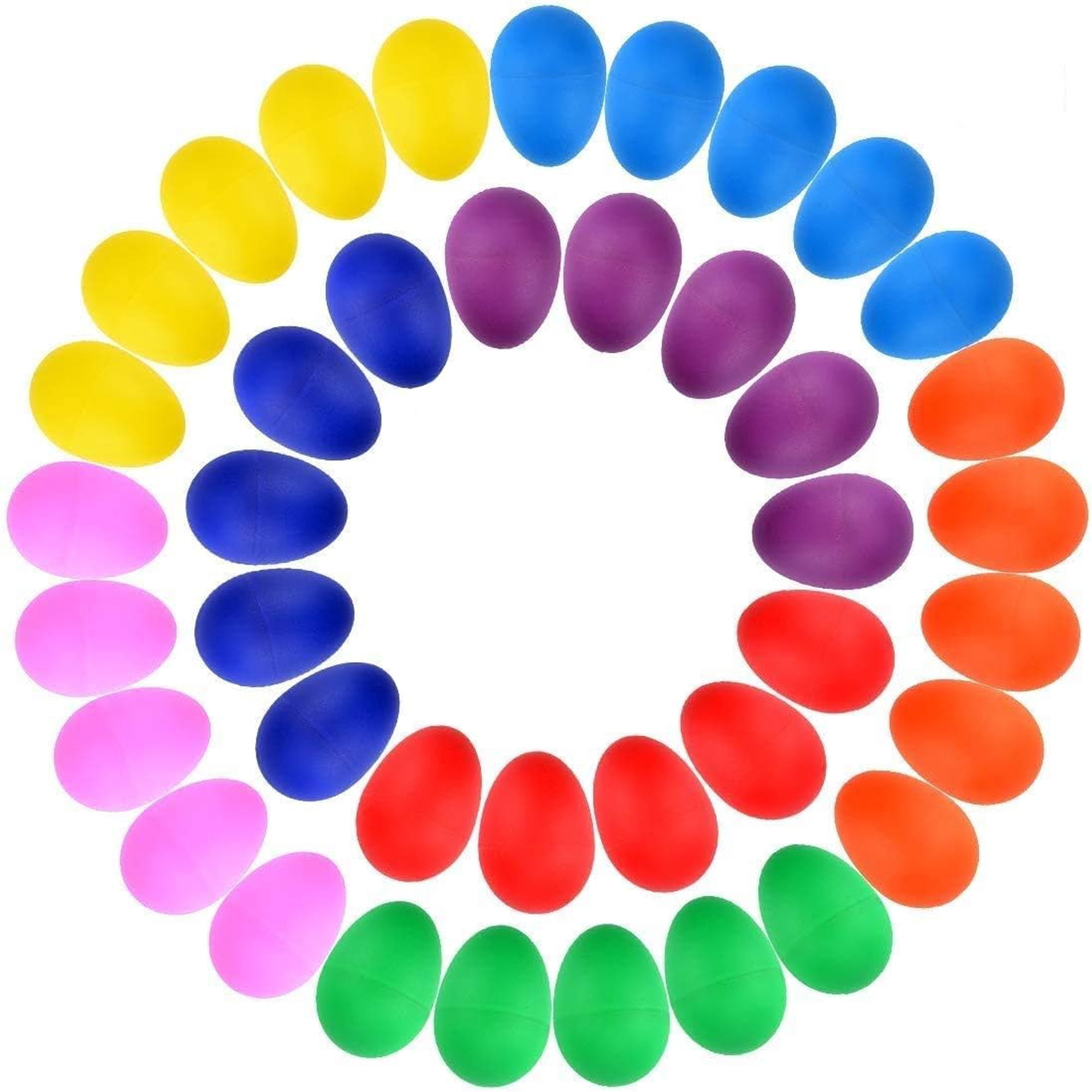 Maracas Musicales De Percusión De Plástico Egg Shakers Augshy, 40 Unidades