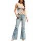 thumbnail image 2 of Top Sin Tirantes para Mujeres Verano Casual Tejido Para Salir Crop Tops de Tubo M Caqui Claro, 2 of 6