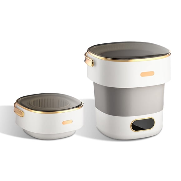 Lavadora portátil Festisoul de 13 L, mini lavadora gris