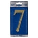 thumbnail image 3 of Placa Whitehall DeSign-it Número 7 Latón Satinado, 3 of 7