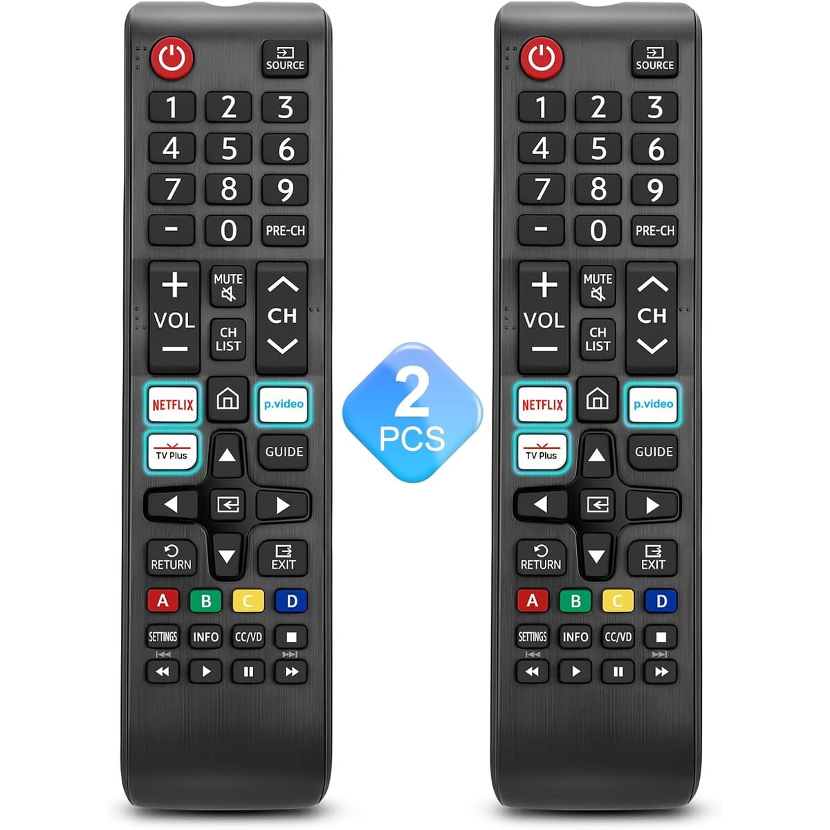 Genérico - Control Remoto Universal Samsung Bn5901315j Pack 2 Smart Tv