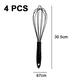 thumbnail image 2 of Juego de batidores de silicona, batidores con revestimiento antirayaduras para cocinar y hornear, juego de 4 batidores de cocina resistentes, 2 of 5