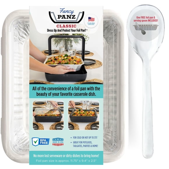 Bandeja para servir Fancy Panz Classic con tapa blanca y cuchara