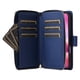 thumbnail image 2 of Funda Cartera con Cremallera y Correa para iPhone 16 Pro Max Soporte y Tarjetero Azul, 2 of 6