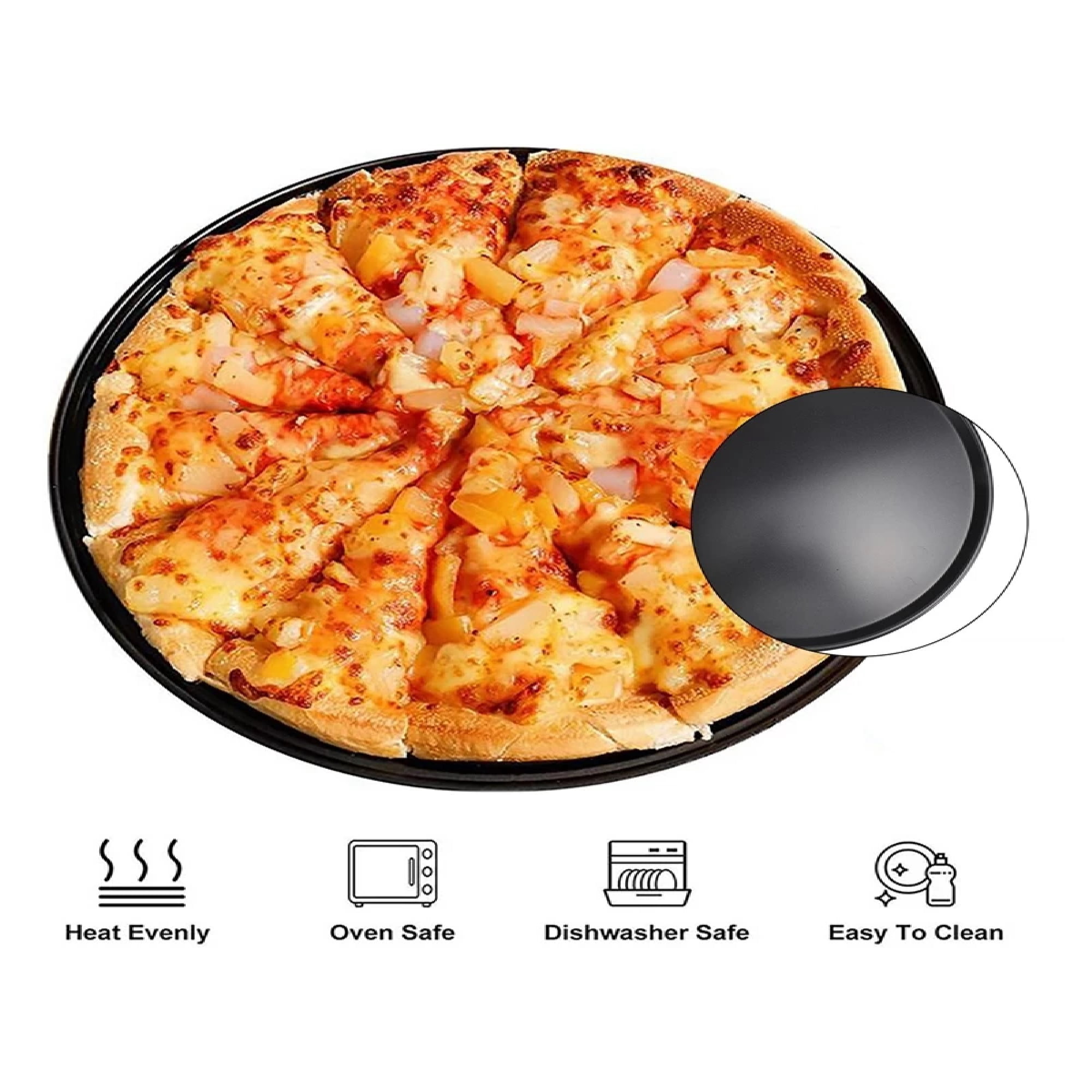 Genérico - Molde Redondo Antiadherente Para Pizza 32 Cm