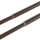 thumbnail image 4 of Set Doble De Barras Para Cortina Extensible 75-110 Cm De Metal Diámetro 16/19 Mm Soporte De Muro Terminal Cónico Color Café, 4 of 4