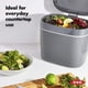 thumbnail image 3 of Cubo de abono OXO Good Grips EASY-CLEAN, 6,62 L, color carbón, 3 of 9