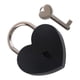thumbnail image 4 of Amor en forma de corazón Candado Decoración Mini Pequeño Multicolor Mini Cerradura Cerradura en forma de corazón Cerradura de llave para el hogar negro, 4 of 5