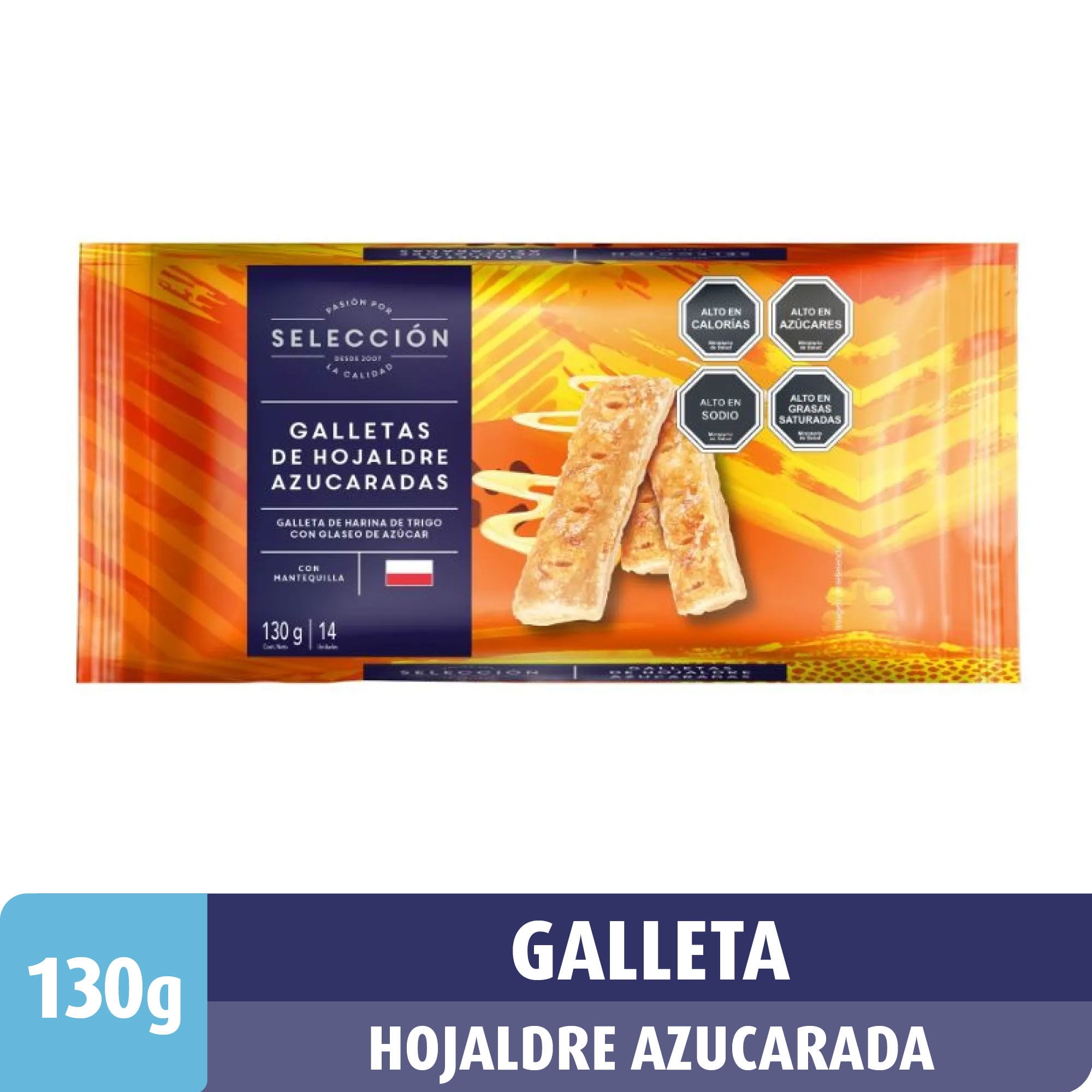 Galleta De Hoja Azucarada 130 g Selección