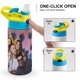 thumbnail image 4 of Jersey Shore Botella de Agua con Tapa Pop Top de Un Toque, Acero Inoxidable, a Prueba de Fugas, para Deportes, Botella Infantil azul 12 oz, 4 of 6