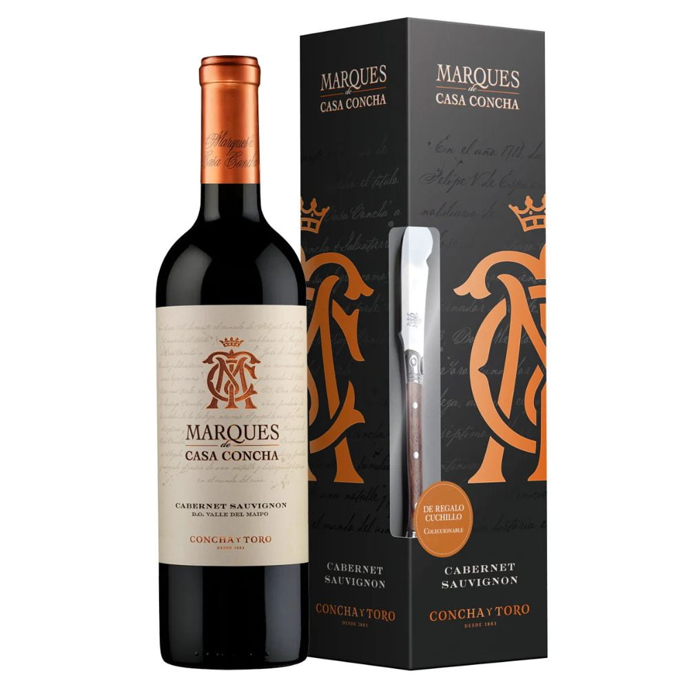 Concha Y Toro - Vino Marques De Casa Concha Cabernet Sauvignon 750cc + Cuchillo Coleccionable De Regalo