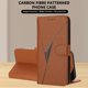thumbnail image 4 of Funda Cartera Fibra de Carbono para Motorola MOTO G35 con Soporte y Cierre Magnético Marrón, 4 of 6