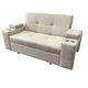 thumbnail image 5 of Sofá Cama Elite 2 Plazas 185 cm Gris Claro Lino Repelente con Baúles, Portavasos y Puffs, 5 of 7