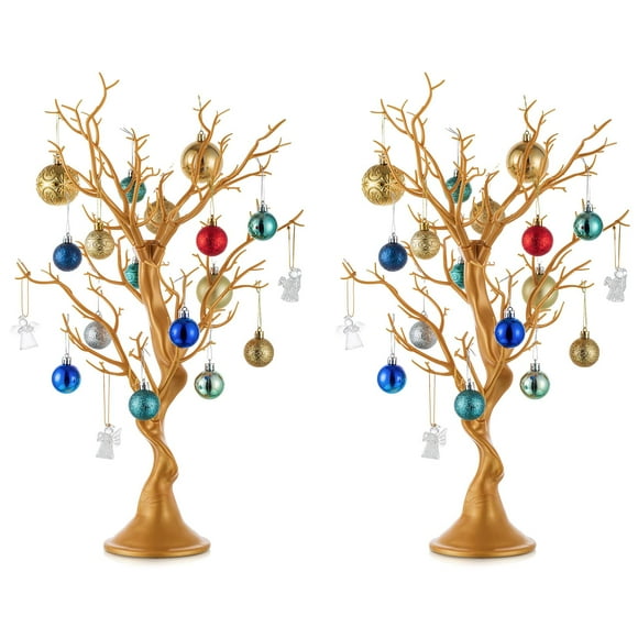 Manzanita artificial NUPTIO Gold de 58 cm con 2 troncos y 32 ramas