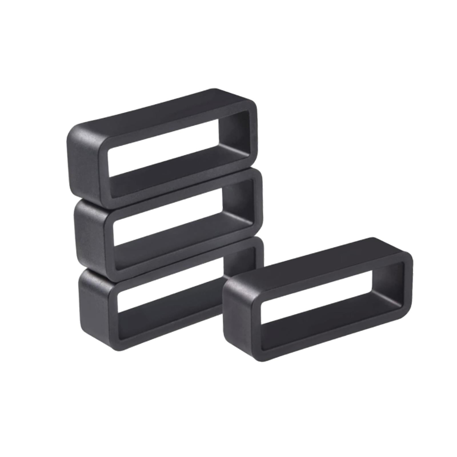 Magideal - 4 Piezas De Bucles De Correa De Reloj, Accesorios De Correa De Reloj De Resina, Anillo De Retención De Correa De Reloj, Bucles De Silicona Livianos, S 22mm