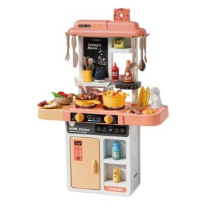Total E-Commerce - Juguete Cocina 43 Piezas 68Cm Interactiva Coral Infantil