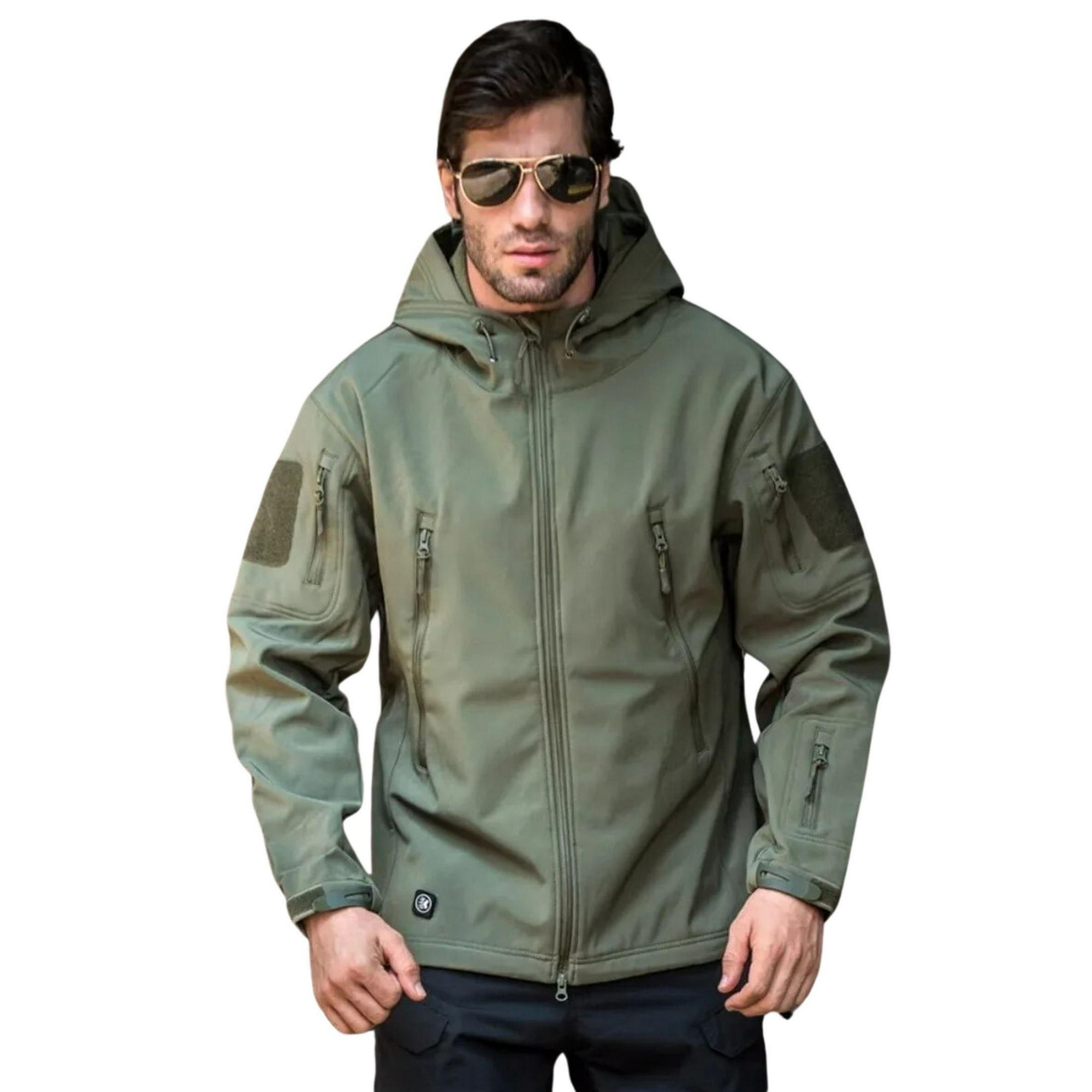 Esdy - Chaqueta Táctica Softshell Impermeable Talla S