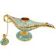 thumbnail image 3 of Lámpara decorativa Aladdin Genie Hourwof Vintage Legend Blue, 3 of 7
