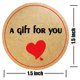 thumbnail image 2 of Etiquetas autoadhesivas Rearkable «A Gift for You», 3,8 cm, redondas (500 unidades), 2 of 5