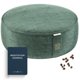 thumbnail image 1 of Cojín de Meditación Mindful & Modern de Terciopelo Zafu Verde, 1 of 8