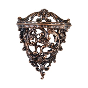 Bothyi - Estante Flotante De Pared Retro, Resina Decorativa Para Pasillo, Sala De Estar, Hogar, Bronce S