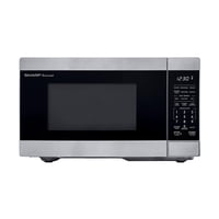Horno Microondas Sharp Compact, 0.7 Pies Cúbicos, 700 W, Acero Inoxidable