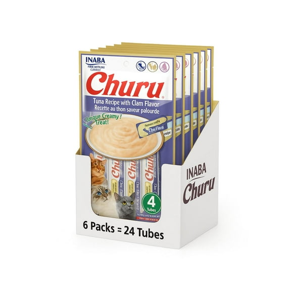 Churu Cat Atún y Almeja 14g x4 | Pack 6 Unidades