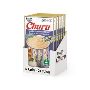 Inaba - Churu Cat Atún Y Almeja 14G X4 | Pack 6 Unidades