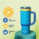 thumbnail image 3 of Vaso térmico infantil Ello Oasis de 530 mL con asa y popote retráctil, 3 of 8