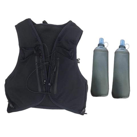 Ioensy - Chaleco De Hidratación Para Correr Con Botellas De Agua, Bolsa Deportiva Para Senderismo, Ciclismo, Talla M