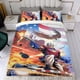 thumbnail image 4 of Pacificador Conjunto de sábanas temático, trío de piezas, cómodo y amigable con la piel, diseño único, regalo de decoración para el hogar para familiares, amigos y fans,173cm *218cm, 4 of 6