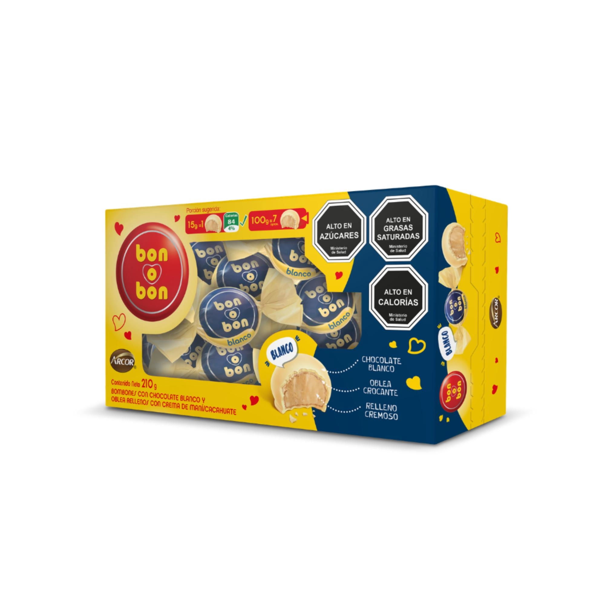 Chocolate Blanco (14 Un) 210 g Bon O Bon
