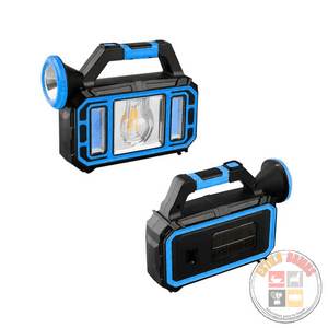 Estilodomus - Linterna Led Solar Con 3 Modos Recargable Emergencia Azul