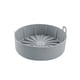 thumbnail image 2 of Pot de Silicona Redondo para Freidora de Aire, Accesorios para Horno, Tamaño M Gris, 2 of 3