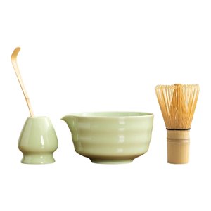 Magideal - Juego De Té Japonés Matcha, Juegos De Té, Cuenco De Matcha Japonés Tradicional Hecho A Mano Para Casa De Té, Utensilios Para Té Japoneses, Restaurante Verde Claro